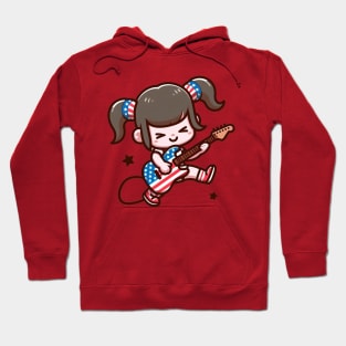 A Whimsical Tribute to American Culture in Cartoon Style T-Shirt Hoodie